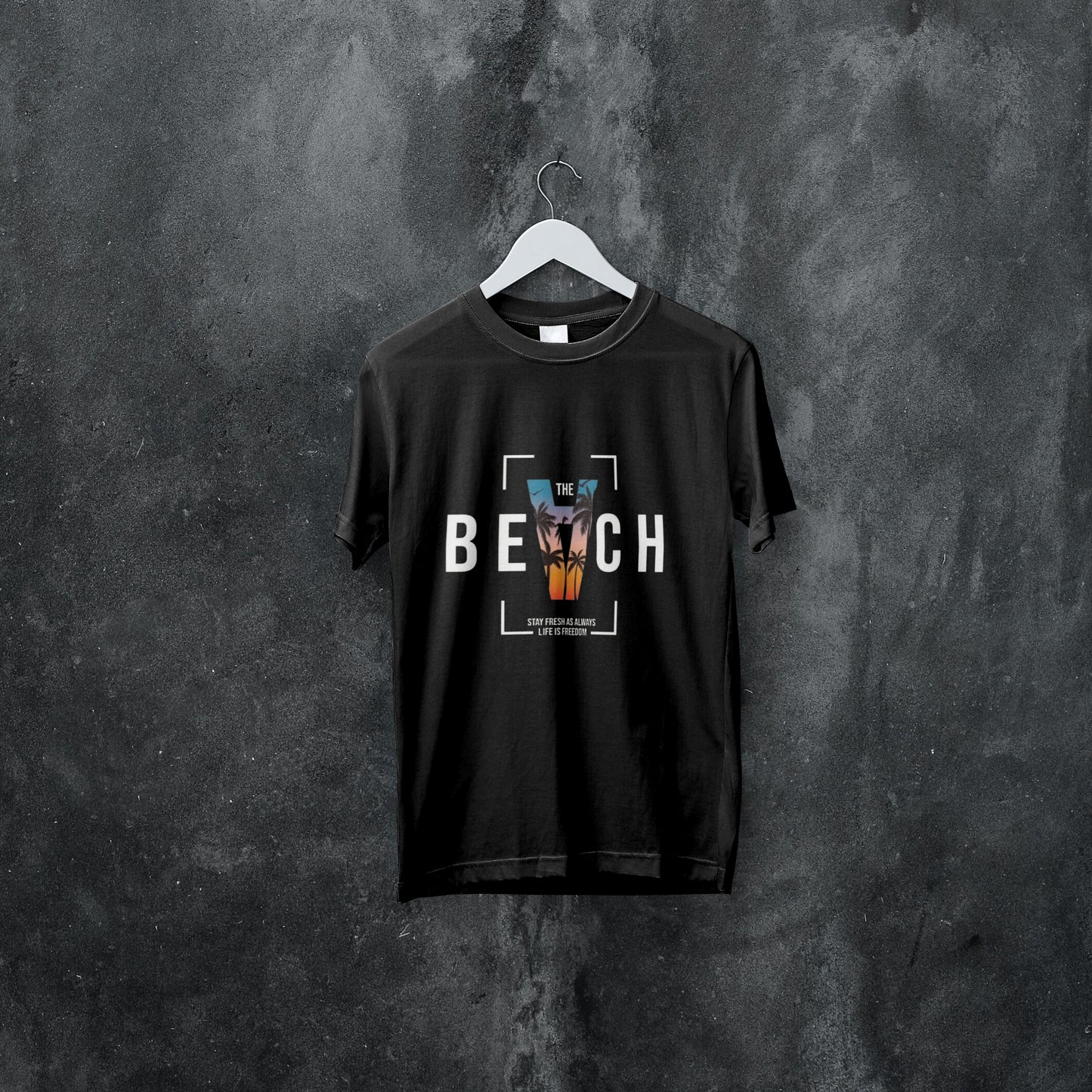 BEACH VIBE | PRINTED T SHIRT | UNISEX