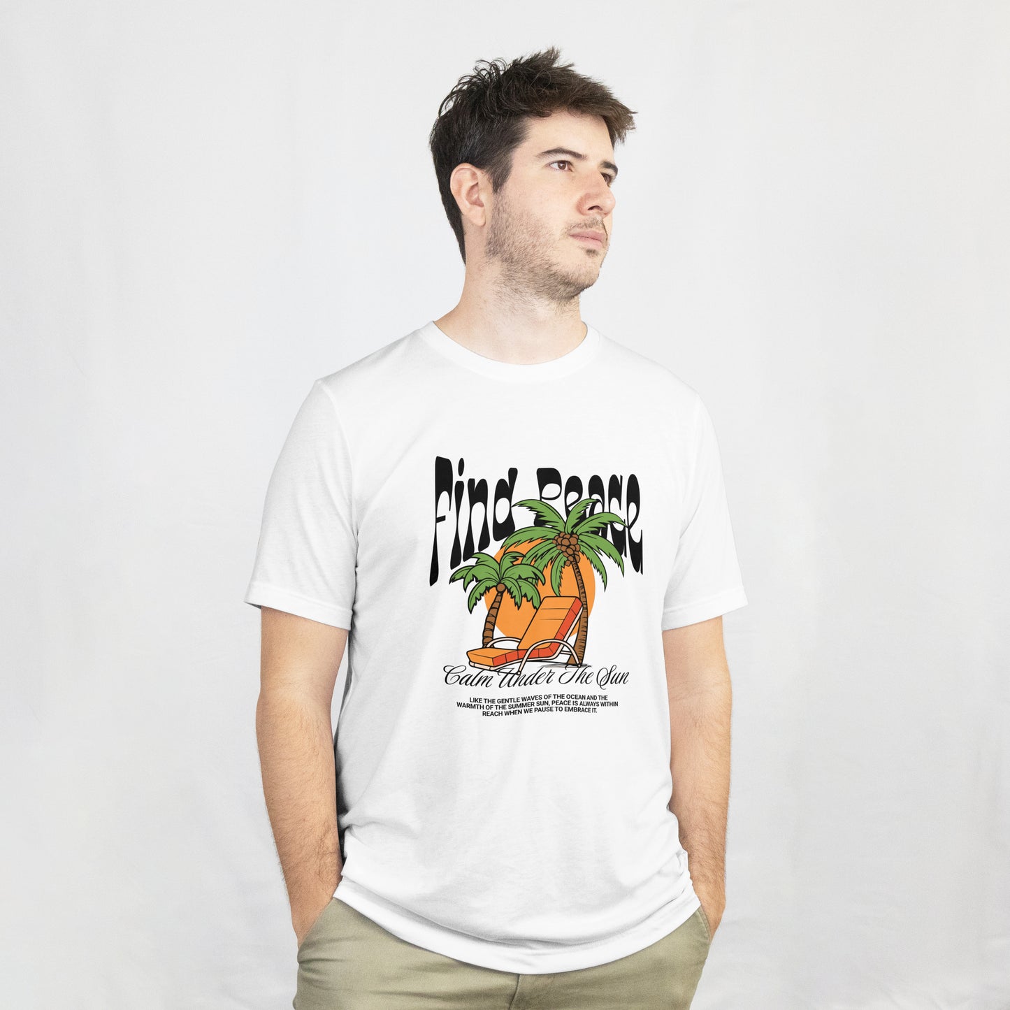 BEACH VIBE | PRINTED T SHIRT | UNISEX