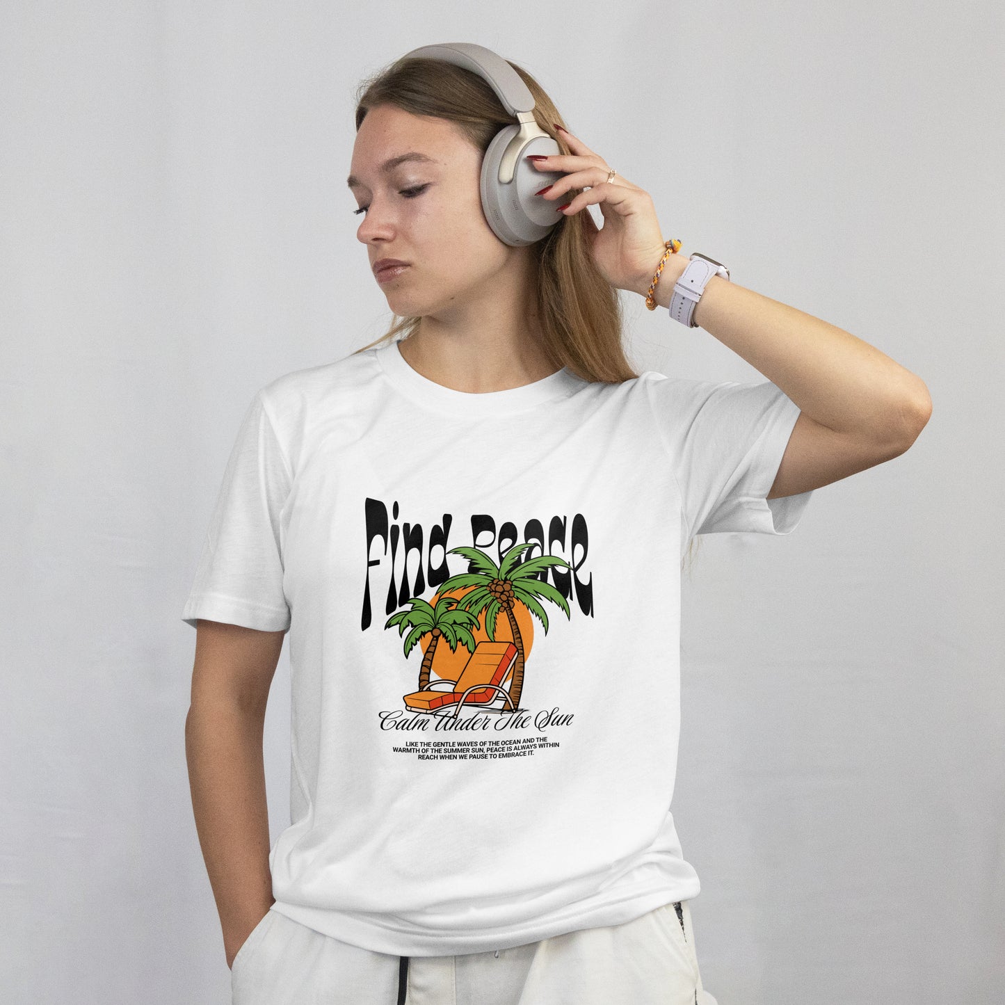 BEACH VIBE | PRINTED T SHIRT | UNISEX