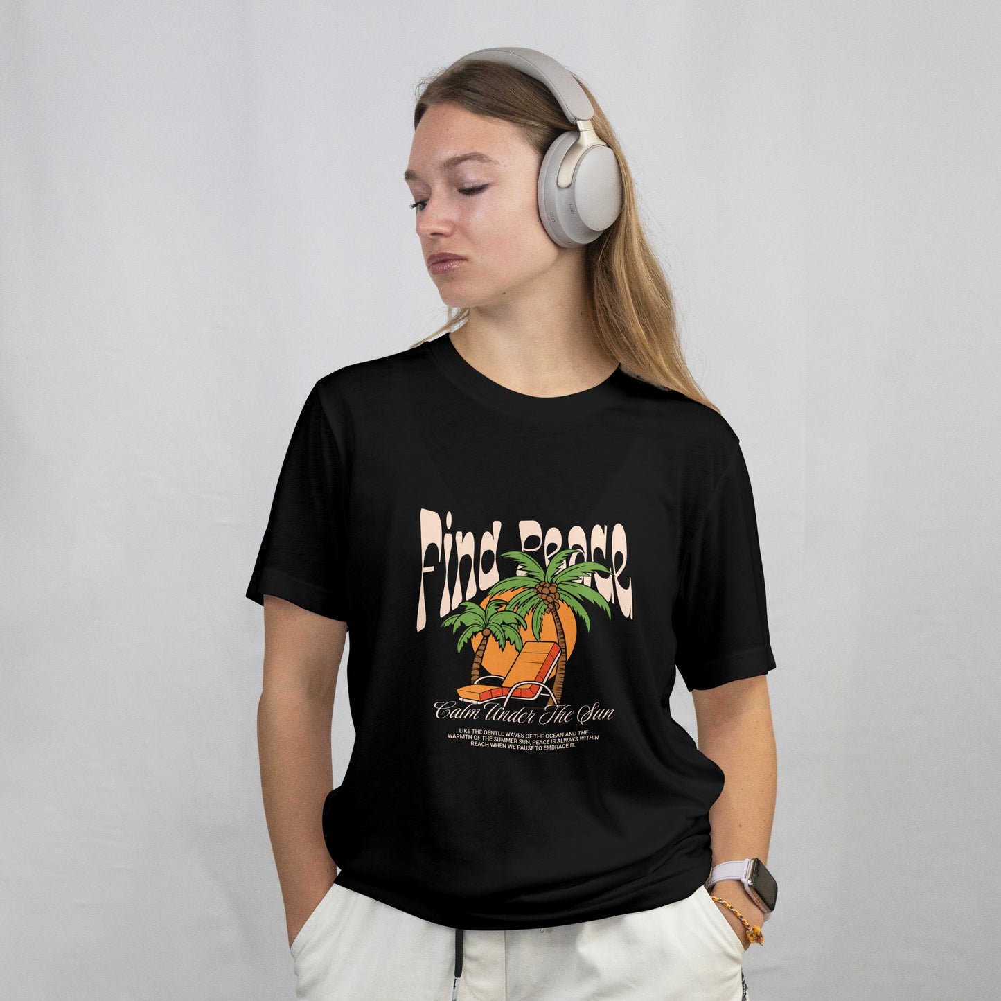 BEACH VIBE | PRINTED T SHIRT | UNISEX