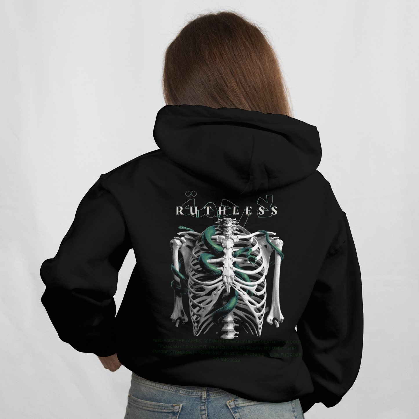 SKELETON & HEART PRINTED | HOODIES | UNISEX