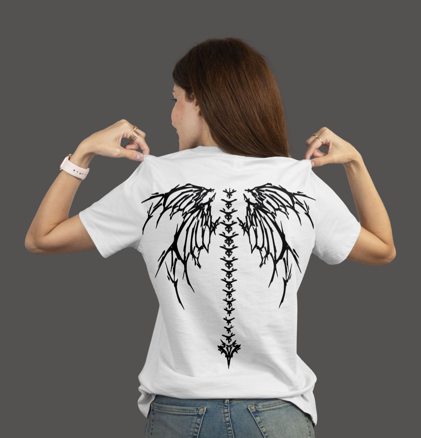 SKELETON | BACK BONE PRINTED T SHIRTS | UNISEX