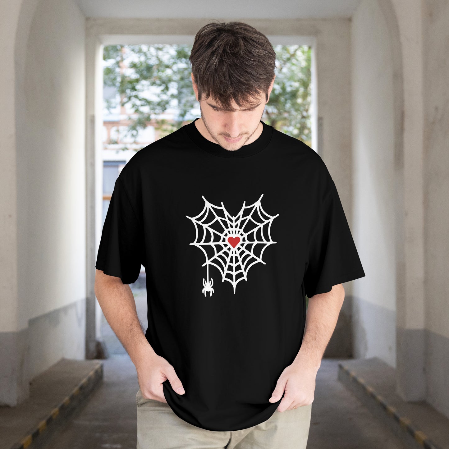 SPIDER NET PRINTED | DROP SHOULDER | UNISEX