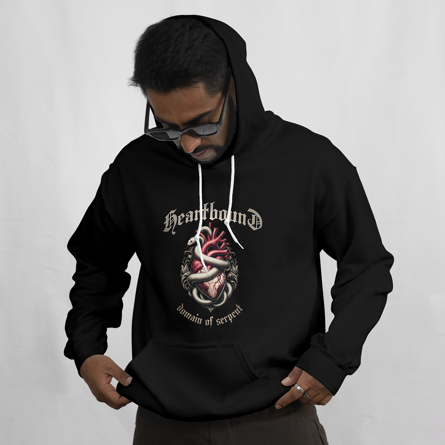 SNAKE HEART PRINTED | HOODIES | UNSEX