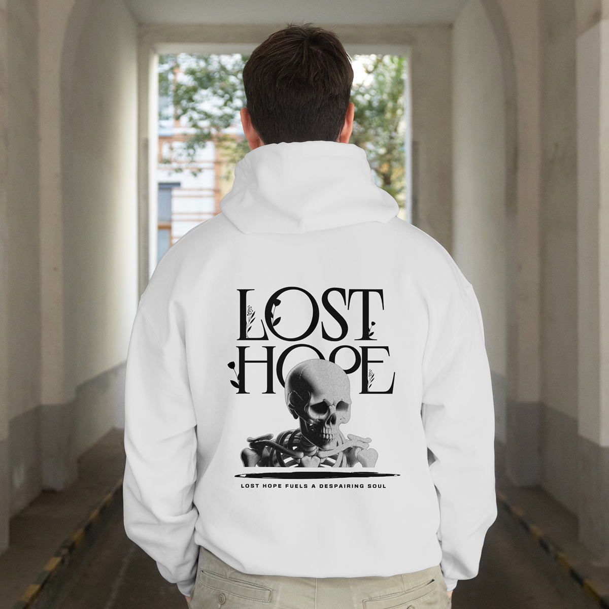 LOST HOPE SKELETON PRINTED | HOODIES | UNISEX