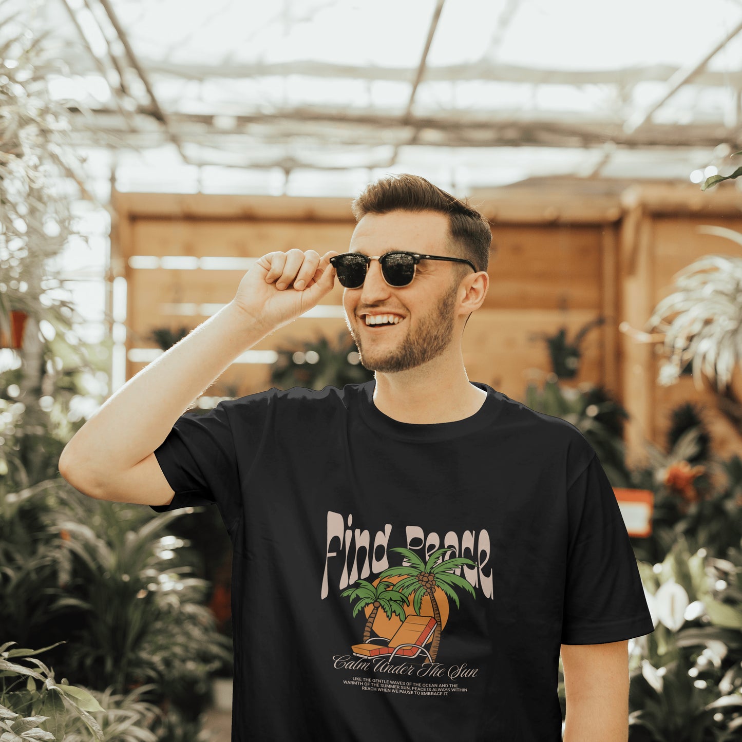 BEACH VIBE | PRINTED T SHIRT | UNISEX