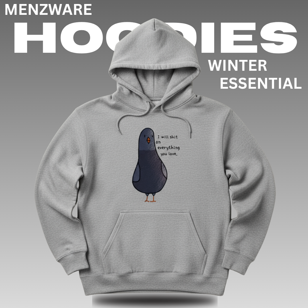 PIGEON PRINTED | HOODIES | UNISEX