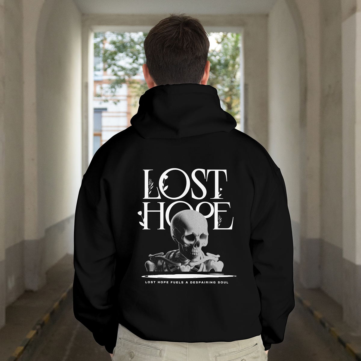 LOST HOPE SKELETON PRINTED | HOODIES | UNISEX