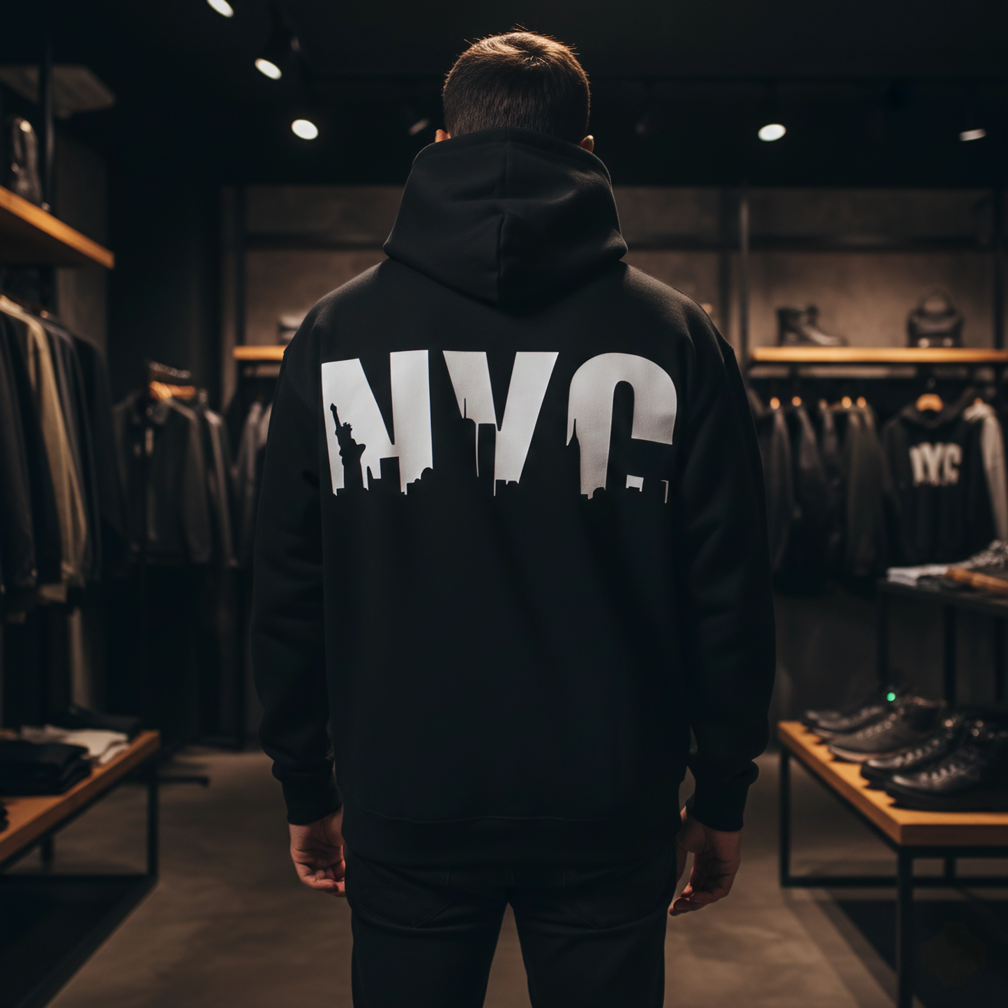NEW YORK PRINTED | ZIPPER HOODIES | UNISEX
