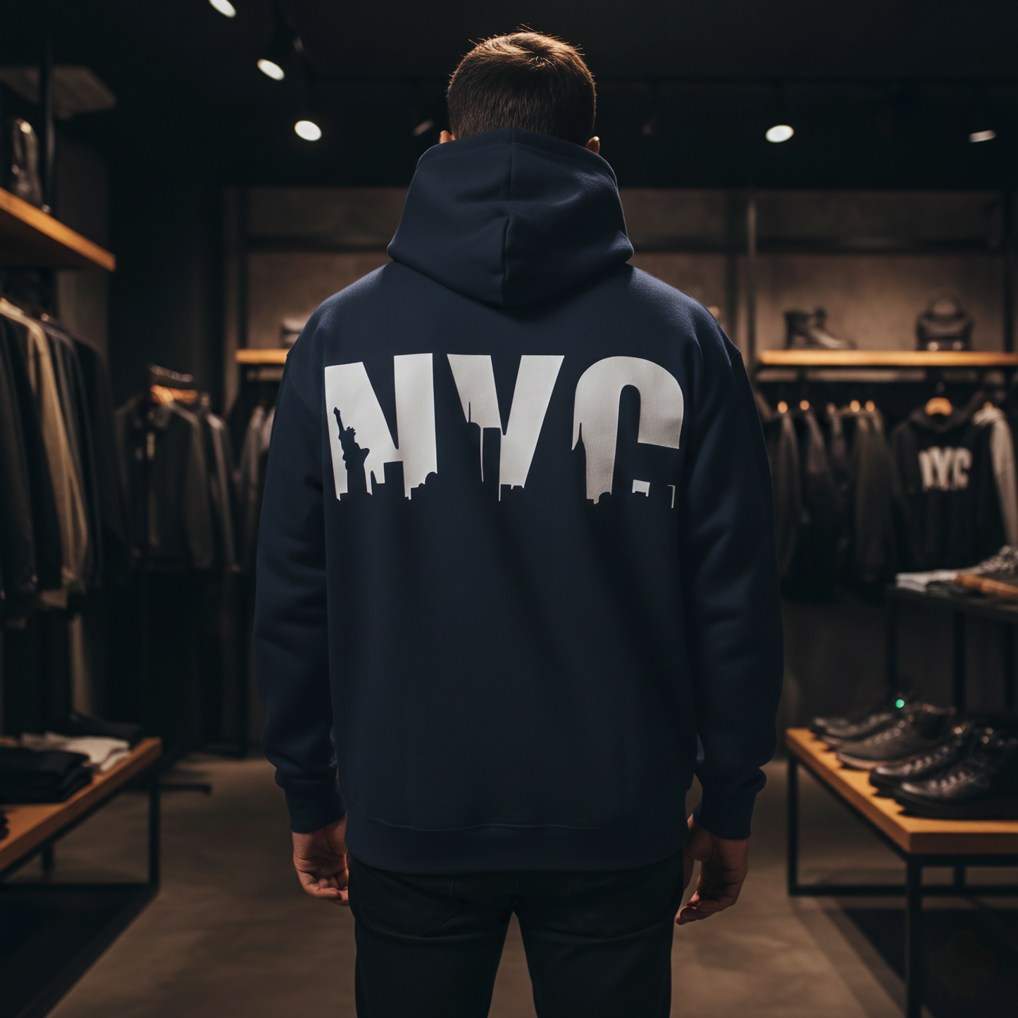 NEW YORK PRINTED | ZIPPER HOODIES | UNISEX