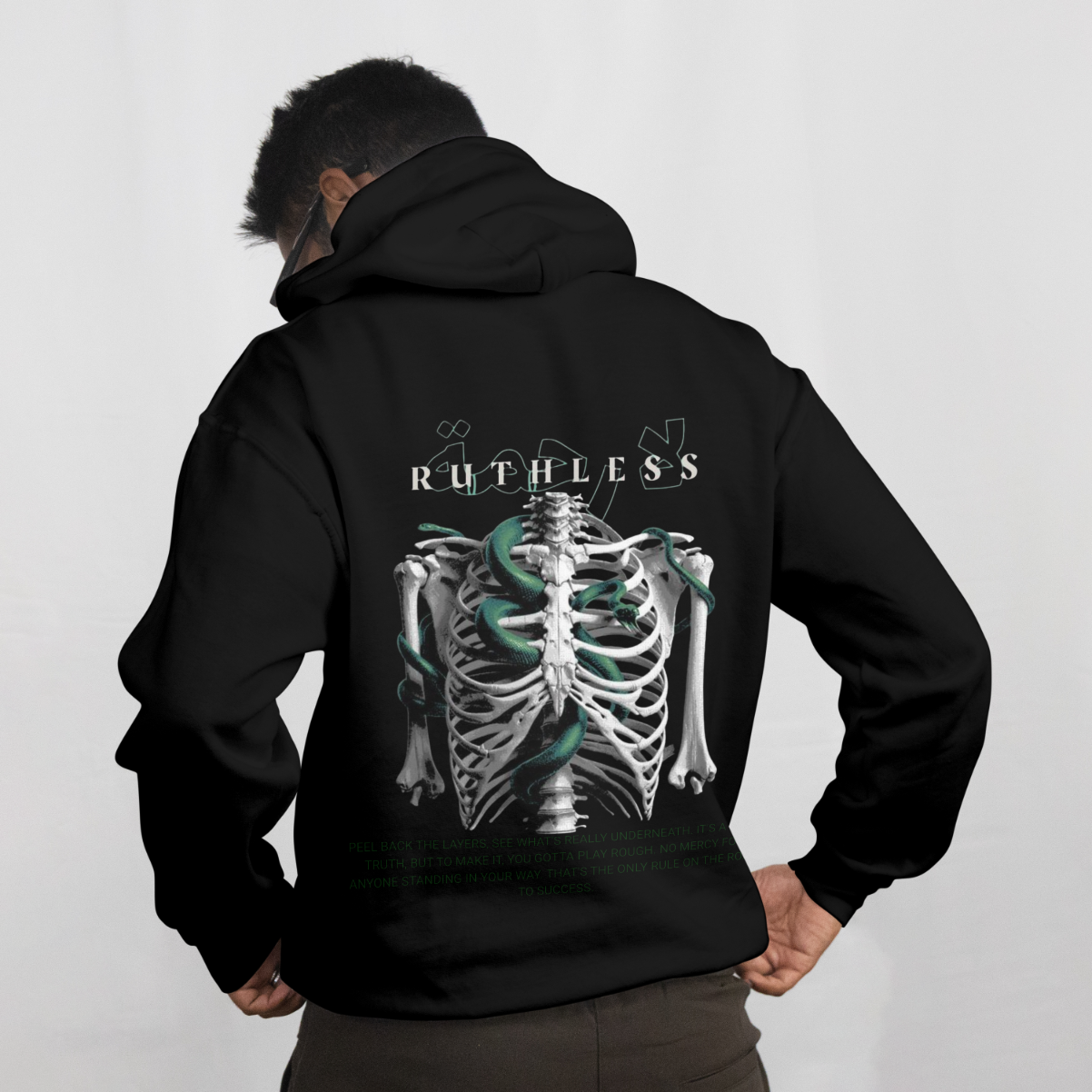 SKELETON & HEART PRINTED | HOODIES | UNISEX