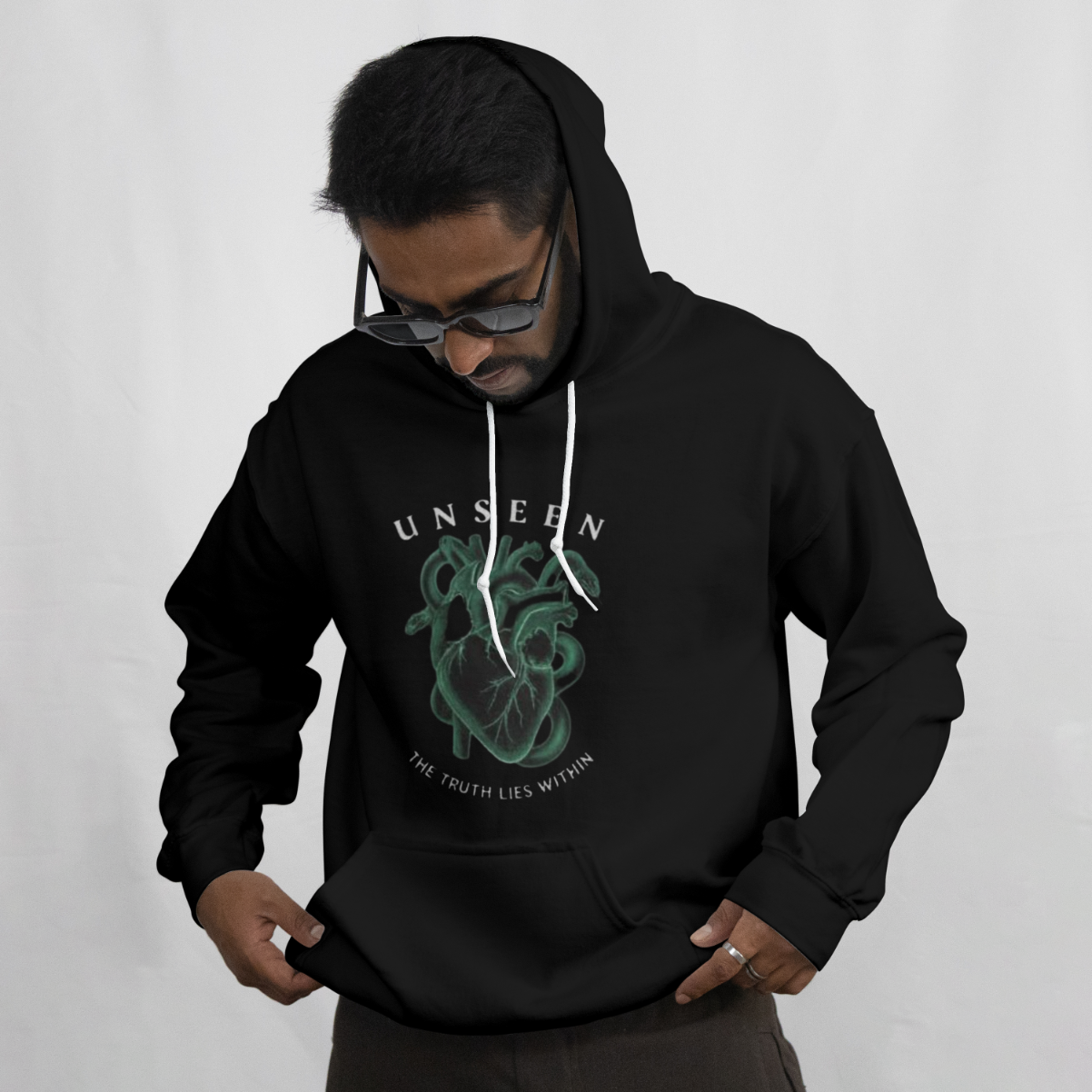 SKELETON & HEART PRINTED | HOODIES | UNISEX