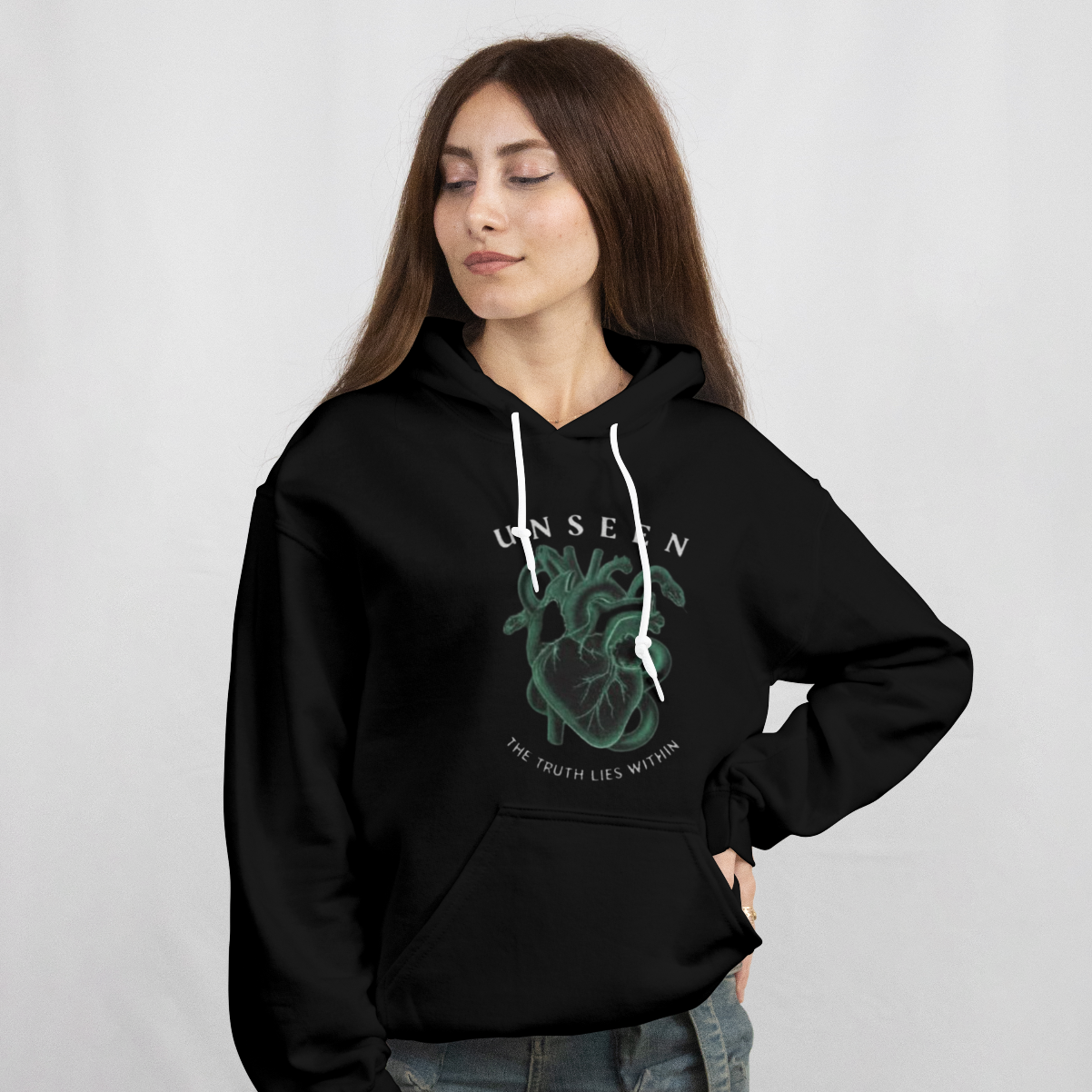 SKELETON & HEART PRINTED | HOODIES | UNISEX