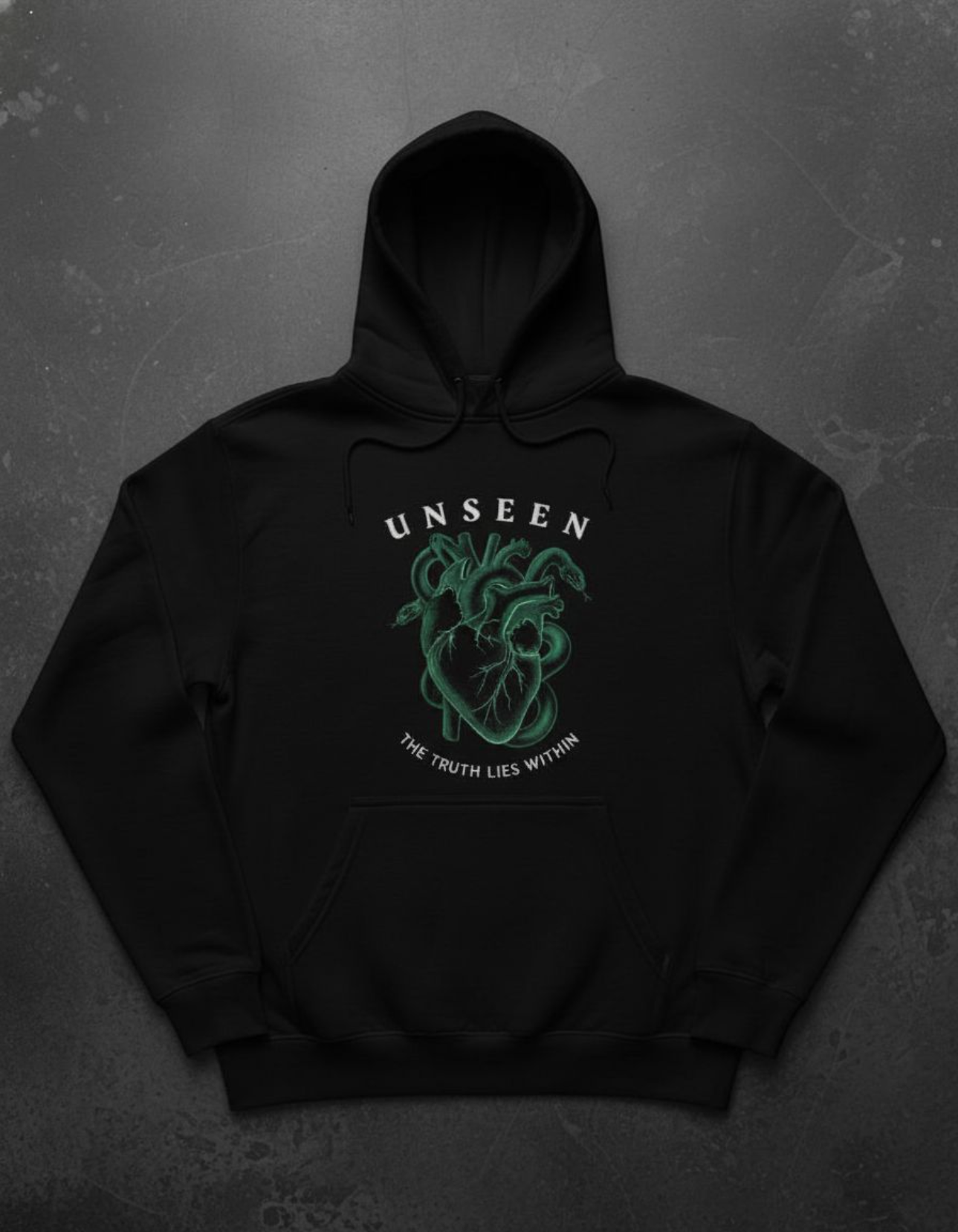 SKELETON & HEART PRINTED | HOODIES | UNISEX