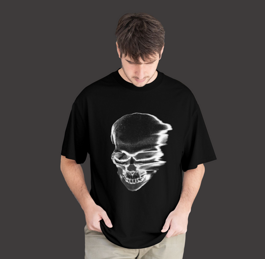 SKELETON FACE | DROP SHOULDER SHIRT | UNISEX